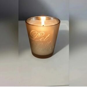 Golden Holidays Votive Let It Snow Candle Holder (New)